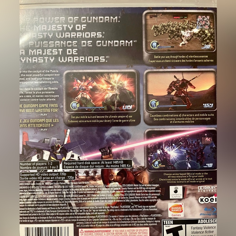 Marvel Ultimate Alliance, Dragonball, & Gundam for PS3
(Each) - Picture 5 of 5